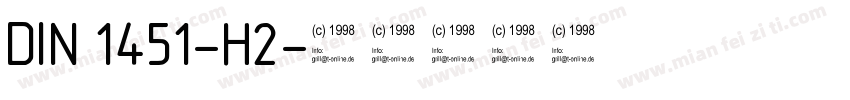 DIN 1451-H2字体转换